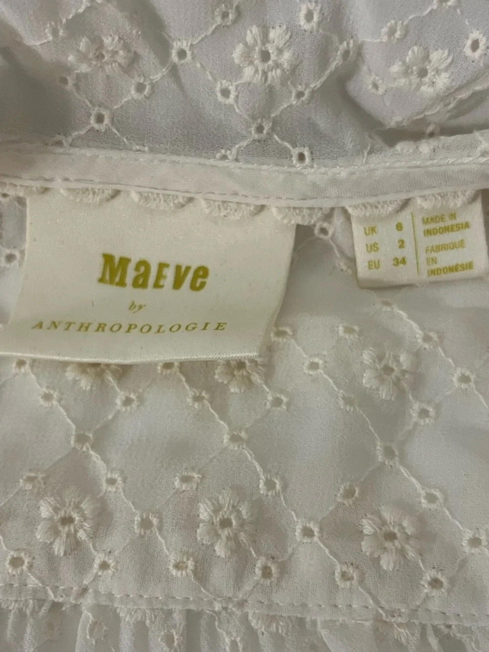 STUNNING MAEVE ANTHROPOLOGIE LAILA RUFFLED BLOUSE Size 2 - Picture 8 of 8